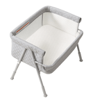 2-in-1 Baby Bassinet with  Auto-Lock Wheels, and Breathable Mesh
