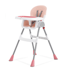 2-in-1 Folding High Chair to Booster with 3 Reclines, 5-Point Harness