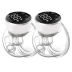 2-pc Wearable Electric Breast Pump with 3 Modes and 9 Levels, 180 ml