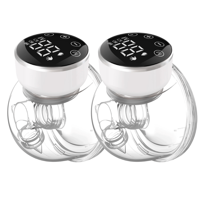 2-pc Wearable Electric Breast Pump with 3 Modes and 9 Levels, 180 ml