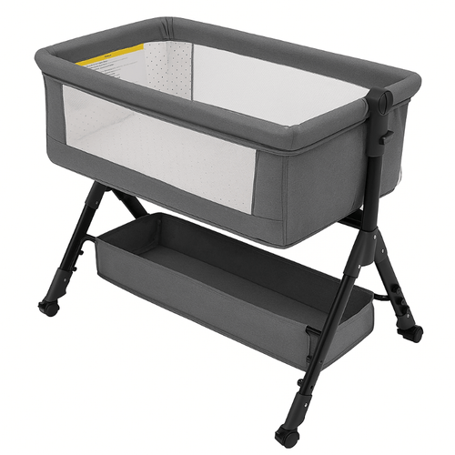 3-in-1 Baby Bassinet with Adjustable Height, Bedside Sleeper and Rocking Cradle
