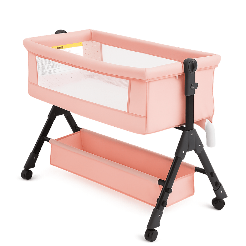 3-in-1 Baby Bassinet with Adjustable Height, Bedside Sleeper and Rocking Cradle