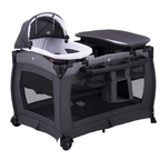 4 in 1 Baby Playard with Mesh Sides and Portable Carrying Bag