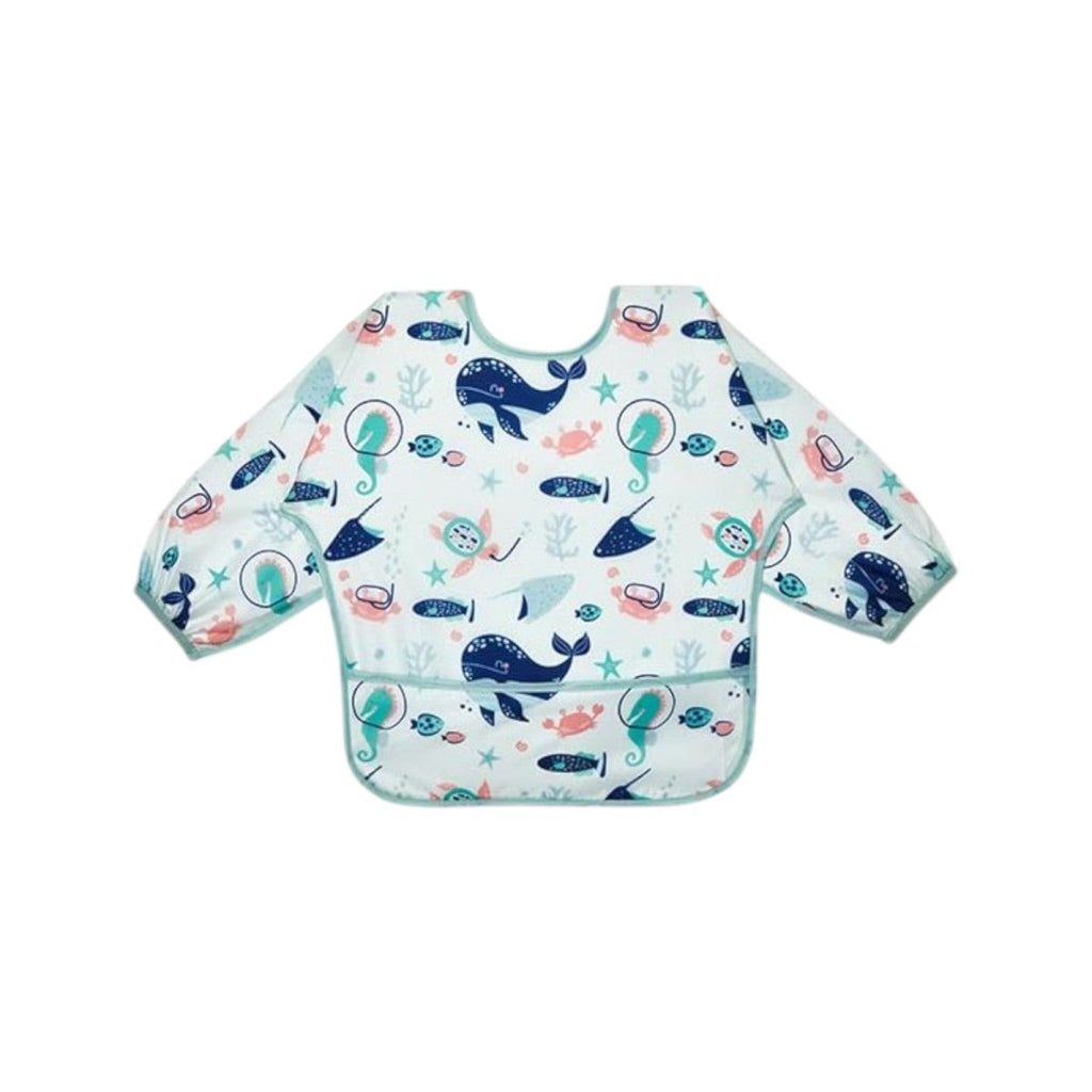 5-Pack Waterproof Long-Sleeve Bibs, Stain-Resistant & Adjustable
