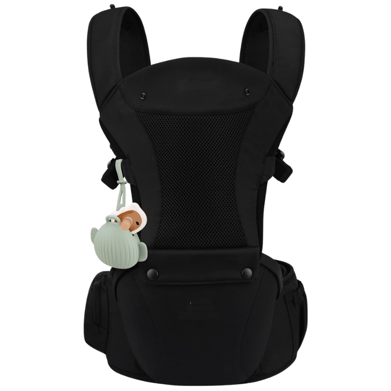 6-in-1 Baby Carrier with Adjustable Waistband, Padded Straps & Bibs