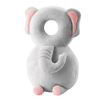 Adjustable Baby Head Protector with Soft Padding and Animal Design