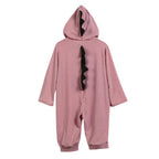 Baby Dinosaur Onesie with 3D Spikes, Cotton Blend Outfit Four Colors