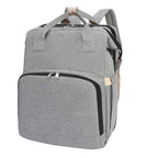 Backpack with Foldable Crib, USB Port, Bottle Holder
