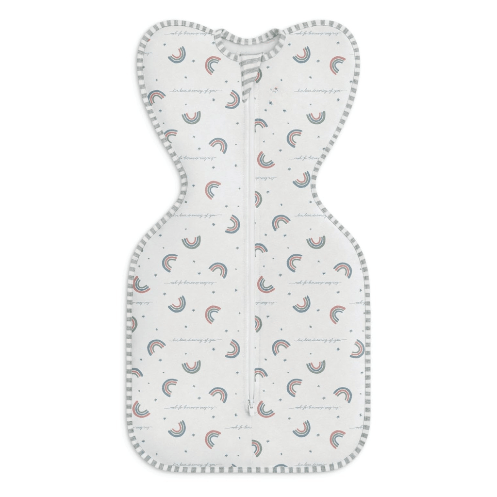 Breathable Cotton Baby Swaddle with Arms-Up Wing Shape