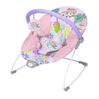 Foldable Baby Bouncer with Deep Supportive Seat, Vibration, and 2 Toys