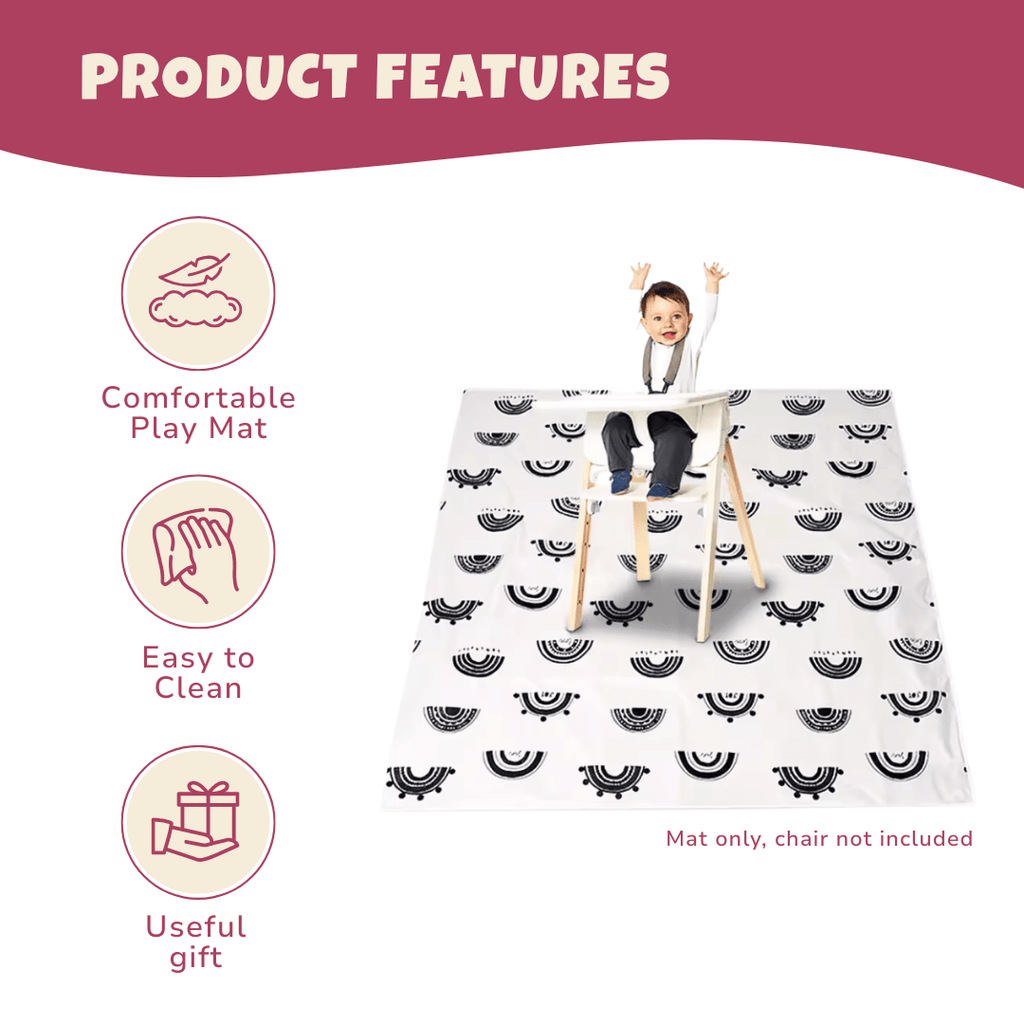 Foldable Waterproof Baby Mat with Non-Slip Surface for Indoor/Outdoor