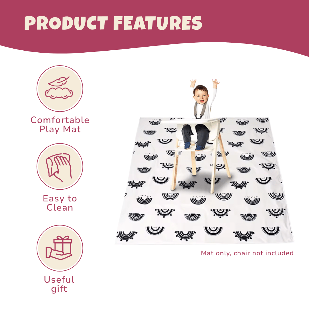 Foldable Waterproof Baby Mat with Non-Slip Surface for Indoor/Outdoor