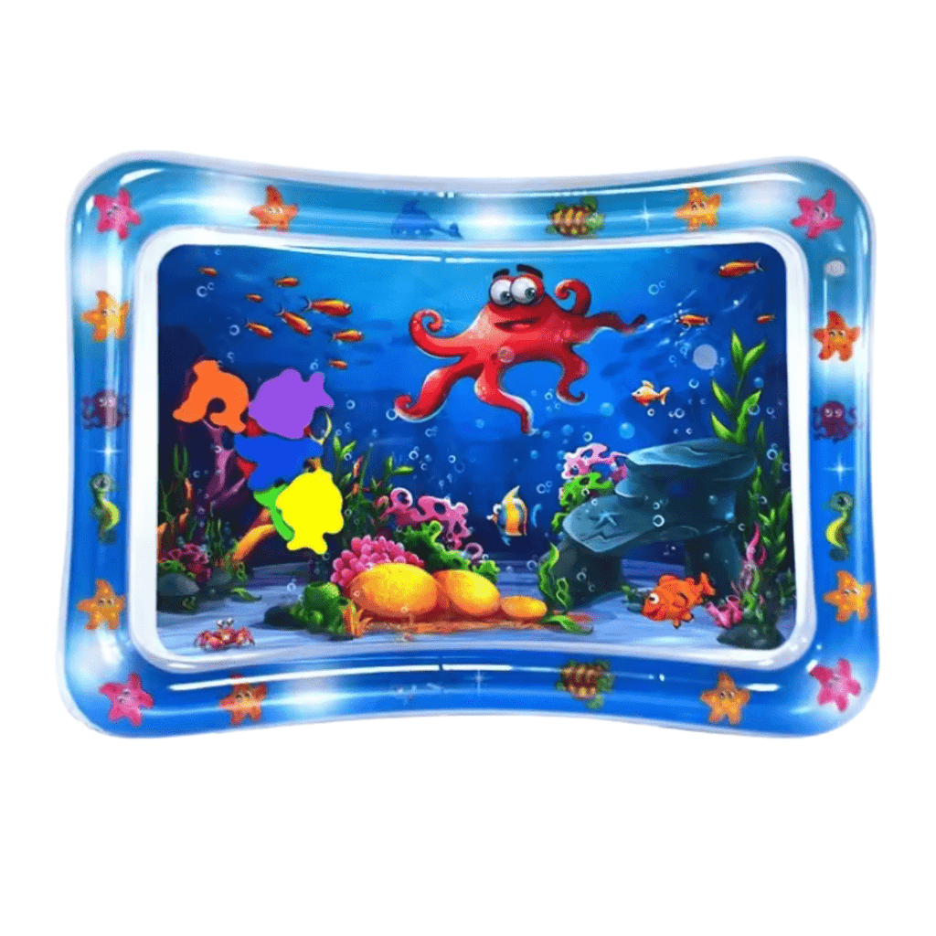 Inflatable Tummy Time Water Mat for Babies, 26×20in Sensory Surface
