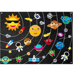 Interactive Felt Board with Zoo, Sea, Farm, Space Themes for Kids