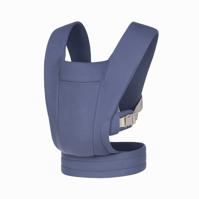 Knit Front Carry Baby Carrier with Adjustable Straps and Buckle Waist