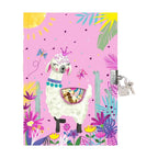Locking Journal for Kids, Glitter Diary, Lined Notebook, 7x5 Inches