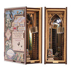 Miniature Wooden Book Nook Shelf Two Styles for DIY Display