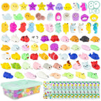 Mochi Squishy Toys – Soft Mini Squeeze Animals Pack in Individual Bags