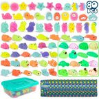 Mochi Squishy Toys – Soft Mini Squeeze Animals Pack in Individual Bags
