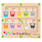 Montessori Magnetic Color & Number Maze Board, Ages 3–6