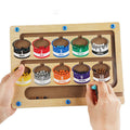 Montessori Magnetic Maze Toy with Beads, Colour Sorting Board Toddlers