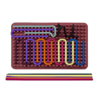 Montessori Silicone Sensory Board with Adhesive Colorful Strips