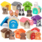 Montessori Toddler Matching Toy Set, 20-Piece, Numbered, 4 Themes