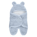 Plush Wrap Colored Blanket with Cotton Lining for Babies Ages 0–2