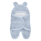 Plush Wrap Colored Blanket with Cotton Lining for Babies Ages 0–2