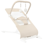 Portable Baby Bouncer with 3 Recline Positions, Mesh Inset, and Toys