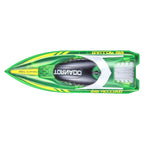 RC Speed Boat 2.4GHz – Dual Batteries, LED Lights, Fast Racing Toy