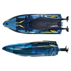 RC Speed Boat 2.4GHz – Dual Batteries, LED Lights, Fast Racing Toy