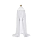 Round Crib Canopy with Dome Top, Mesh Curtain for Baby Nursery Decor