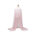 Round Crib Canopy with Dome Top, Mesh Curtain for Baby Nursery Decor