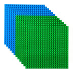 Stackable 6x6 Baseplates 12 Pack Compatible Large Brick Boards