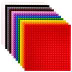 Stackable 6x6 Baseplates 12 Pack Compatible Large Brick Boards
