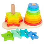 Stackable Wooden Blocks & Nesting Toys for Toddlers