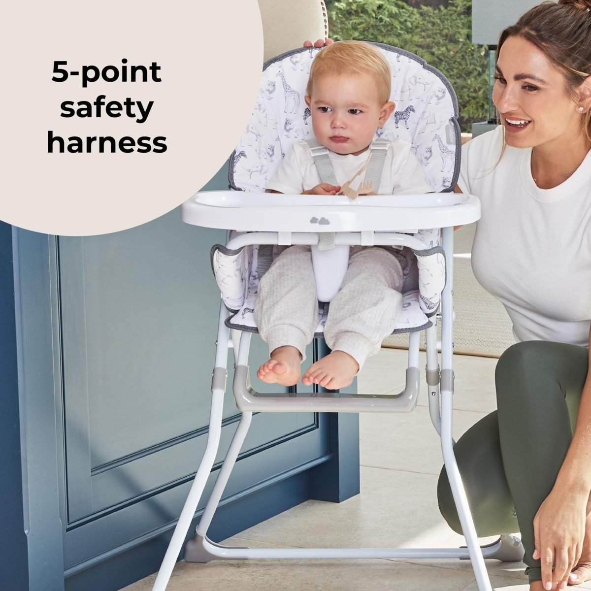 Ultra-Light Foldable Highchair Tray Cup Holder, for Toddlers 6M-3Y