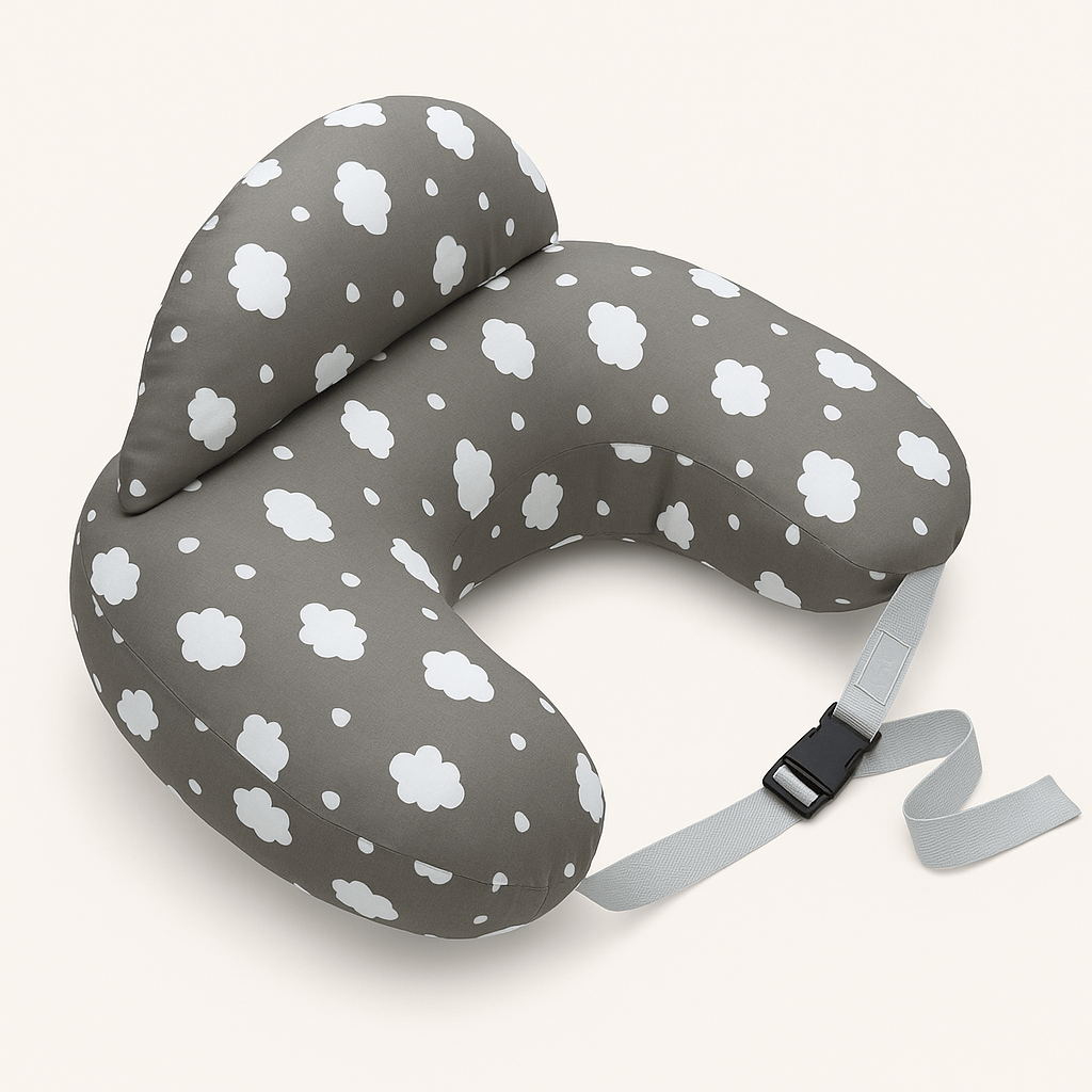 Wraparound Nursing Pillow with Safety Edge And Adjustable Strap