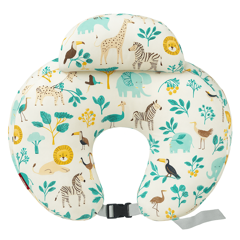 Wraparound Nursing Pillow with Safety Edge And Adjustable Strap