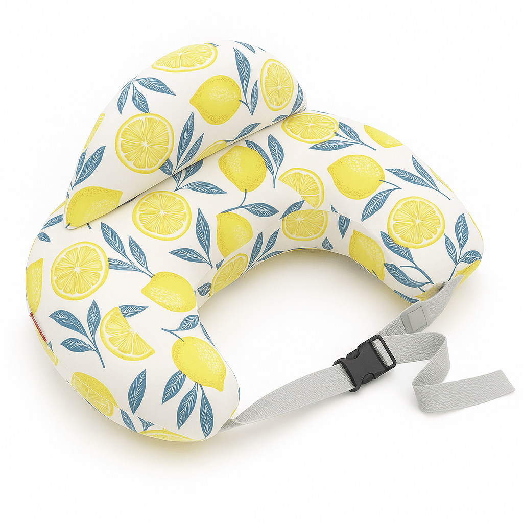 Wraparound Nursing Pillow with Safety Edge And Adjustable Strap